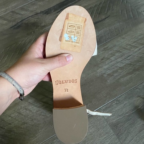 Soludos Capri Pom Pom Fringe Sandal 7.5 NWOB - Picture 3 of 6